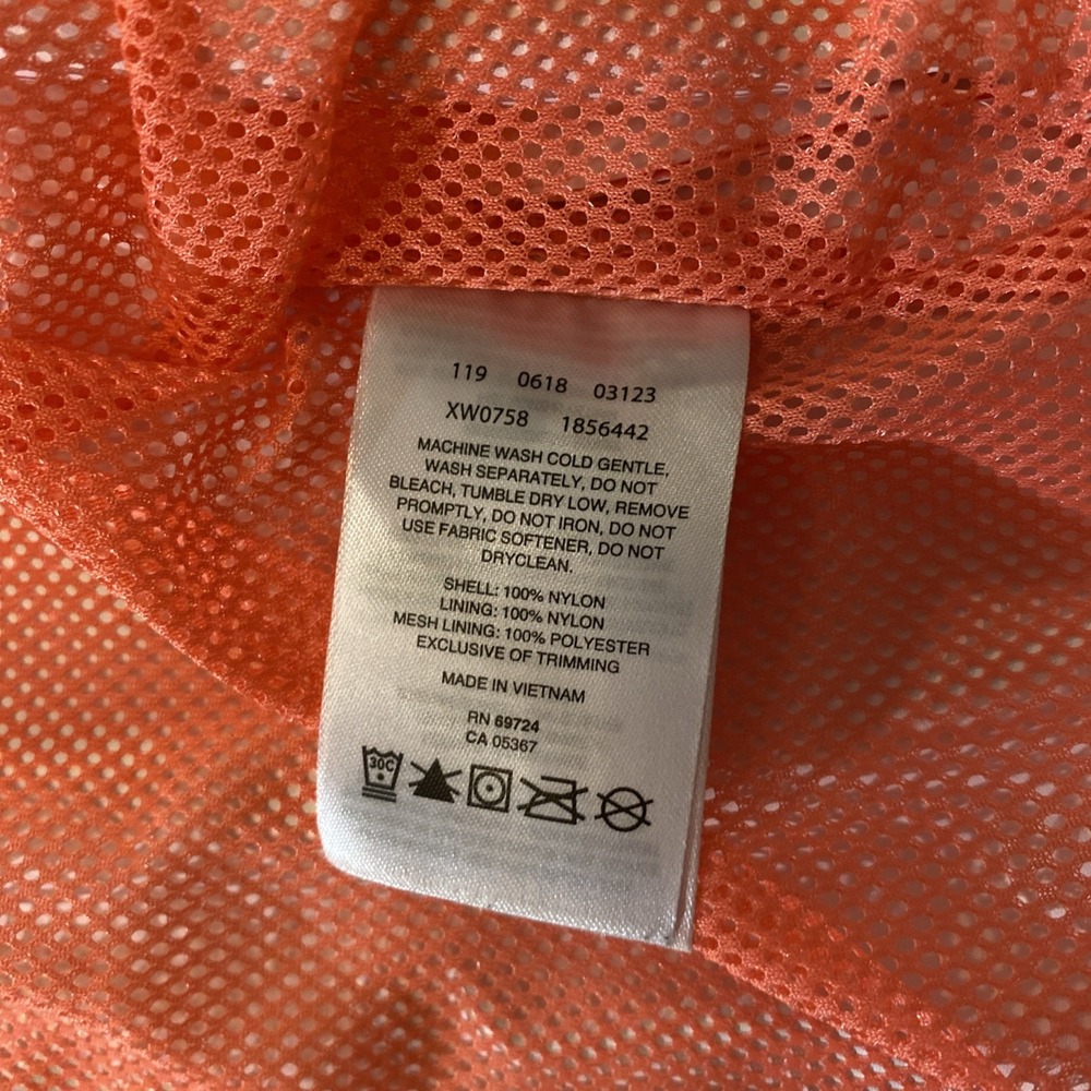 Columbia Womens Windbraker 1x Omni-Tech‎ Rain Pink Two-tone Full Zip Rain Hooded - Picture 8 of 9